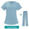 Europe America 2023 fashion summer thin fabric women nurse hospital work dentist helper work suits scrubs Color Color 2