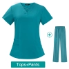 Europe America 2023 fashion summer thin fabric women nurse hospital work dentist helper work suits scrubs Color Color 4