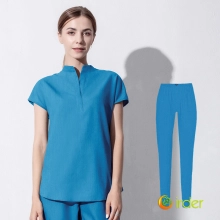 2022 Europe upgraded blue surgical medical scrubs suits jacket pant