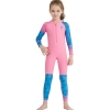 fashion zipper printing girl boy wet suit swimwear fast dry Color Color 2
