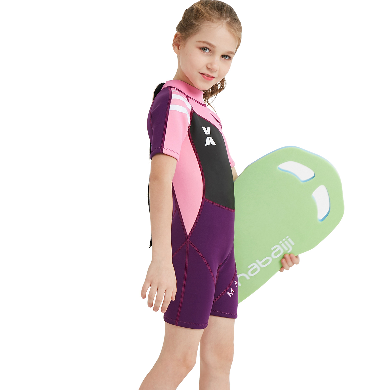 Irder - short sleeve good fabric girl children swimwear wetsuit for girl