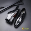 2022 new engraved brock British business formal genuine Leather shoes men's toe Oxford shoes