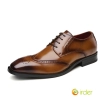 2022 new engraved brock British business formal genuine Leather shoes men's toe Oxford shoes