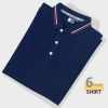 classic fashion trun down collar men tshirt polo shirt Color Navy Blue