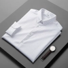 fashion stripes office work business man shirt hot sale Color White