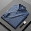 high quality fabric button down collar bussiness man shirt upgrade formal shirt Color Light blue
