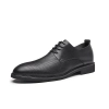 hot sale good fabic faux leather men heel lifted shoes Color black holed  lifted heel