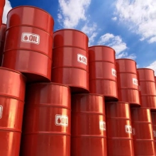 international crude Oil barrels in stock OTG