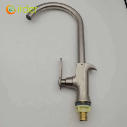 high quality wiredrawing allpoy basin faucet kitchen faucet single inlet water tap