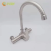 wall mounted 304 stainless steel household kitchen faucet water tap cold/hot water mixer