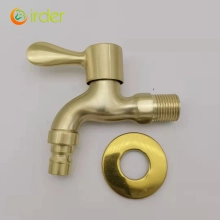 gloden color public TOILET fast on water tap household washing machine faucet single taphole buy from factory