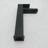 2023 black color square department & restaurant  hot/cold inlets basin faucet lavatory water tap drop shipping