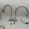 1 inlet 2 outlet high quality 304 stainless steel  restaurant hotel lavatory faucet kitchen basin water tap CF2614