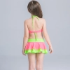 cartoon fish printing little girl swimear two-pieces swimwear