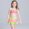 cartoon fish printing little girl swimear two-pieces swimwear