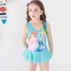 nice cartoon printing girl swimwear halter one-piece swimwear