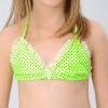 green dot print two-piece girl swimsuit swimwear 