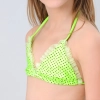 green dot print two-piece girl swimsuit swimwear 