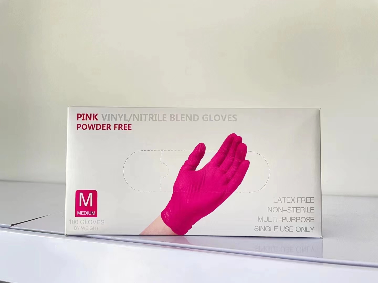 rose pink synthetic gloves PPE work gloves wholesale