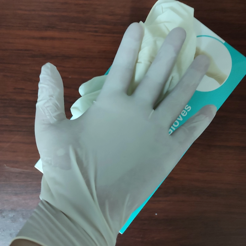 non-sterile latex exam gloves en455 certificated fda510k