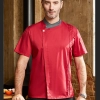 2023 new design short sleeve chef jacket chef uniform discount