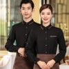 long sleeve hotel restaurant waiter waitress shirt uniform work wear