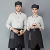 Europe Style stripes waiter waitress shirt restaurant staff uniform
