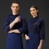 2025 Fall Collection right open long sleeve chef coat work uniform