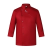 2025 red wemen chef jacket men chef jacket uniform