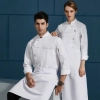 good fabric denim blue restaurant barkery uniform chef coat