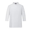 long sleeve white/black chef jacket coat uniform