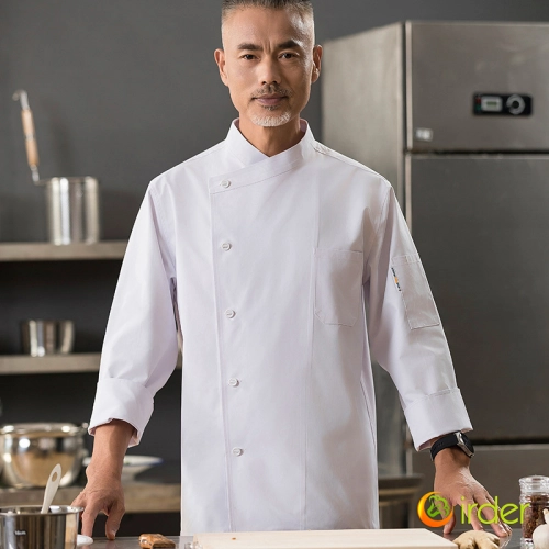 2025 fashion overlap closure upgraded chef coat chef jacket