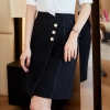 2023 crepe satin upgrade fabric office work lady skirt shirt workwear