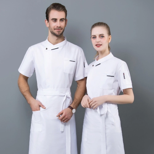 short sleeve bread house chef jacket work wear chef coat