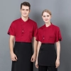 France design unisex design chef jacket summer short sleeve