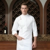 Europe fashion long sleeve chef jacket bread house baker uniform Color White