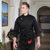 Europe fashion long sleeve chef jacket bread house baker uniform Color Black