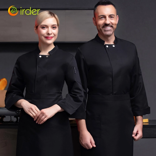 2025 autumn Germany restaurant chef uniform work coat for chef