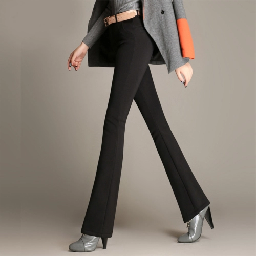 2022 autumn winter themal flecee women pant bootcut