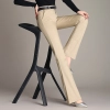 Korea design fashon lady pant flare pant cotton women trousers boot cut