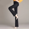 Korea design fashon lady pant flare pant cotton women trousers boot cut