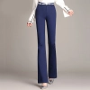 Korea design fashon lady pant flare pant cotton women trousers boot cut Color Navy Blue