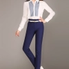 2023 classic good fabirc lady pant flare pant cotton women trousers Color Navy Blue