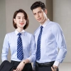 fashion high quality slim stripes men business shirt women work shirt