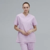 good quality hospital v collar pollover women nurse scrubs suit uniform workwear