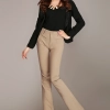 formal office lady women full length pencil pant straight leg pant women trousers Color Brown