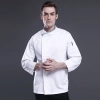 good quality right opening mem long sleeve chef coat chef jacket