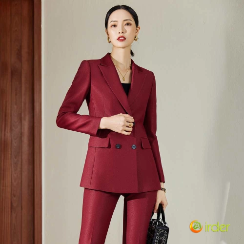 elegant beauty korea lady work suits reception uniform office pant suits