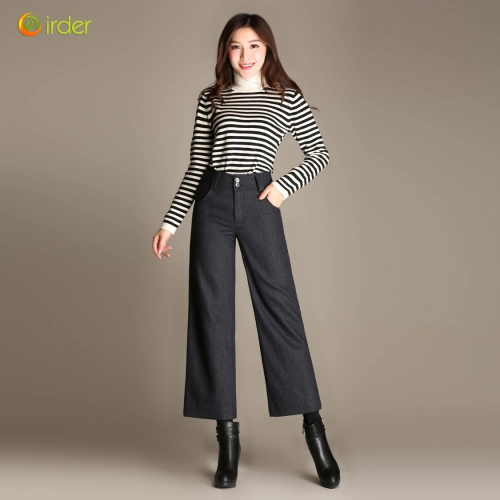 fashion casual loose wide leg women pant trousers