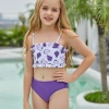 lovely sunflower printing girl swimwear water game swimsuit wholesale Color Color 8